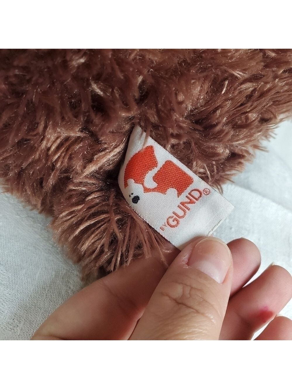 Vtg GUND plush Dark brown cuddle Bear - Picture 8 of 9